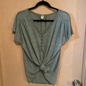 Women's Old Navy V-Neck Henley Top